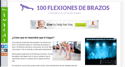 Desktop Screenshot of 100flexionesdebrazos.com