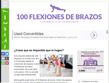 Tablet Screenshot of 100flexionesdebrazos.com